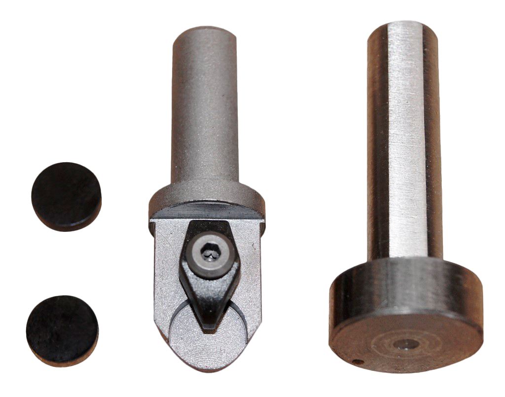 OPTIONAL - CBN insert (cast iron) / PCD (for aluminium) + 1 insert holder + 1 counterweight
