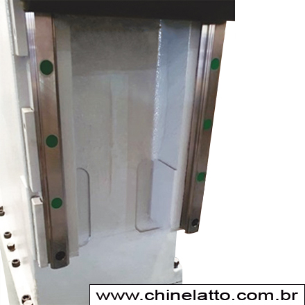 Linear guide on the column