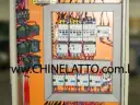 Brunidora Hidráulica BH-200 Chinelatto p/ Cilindros Ø41-195MM — Painel elétrico de comando da brunidora BH-200 com contatores, relés e sistema de fiação