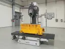Cylinder Boring Machine and Vertical Mill BVC-1400X — BVC-1400X vertical boring machine with cast iron engine block positioned for cylinder boring