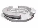 Peças em Ferro Fundido Chinelatto GG-20 GG-25 GGG-40 GGG-50 GGG-60 PEÇAS DE FERRO FUNDIDO — 1316130-1394 kg