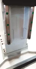 Linear guide on the column