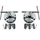 02 chucks Ø8" with jaws and keys