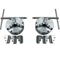 02 chucks Ø8" with jaws and keys